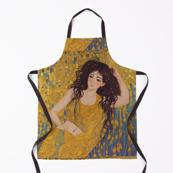 Item preview,  Art Nouveau painting of a beautiful woman - after Gustav Klimt designed and sold by Vintage Designs +.