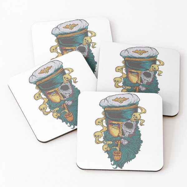 Item preview, Captain Half Skull Machine Embroidery Design designed and sold by Cre8iveSkill.