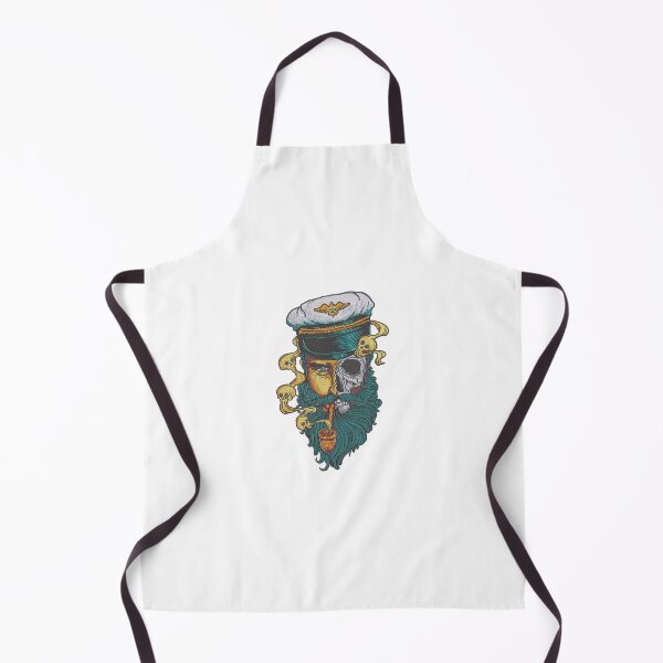 Item preview, Captain Half Skull Machine Embroidery Design designed and sold by Cre8iveSkill.