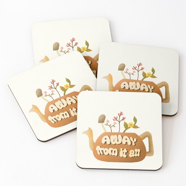 Item preview, Away from it all teapot cottagecore and hygge sticker pack by DozyJov designed and sold by DozyJov.