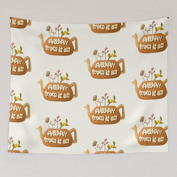 Item preview, Away from it all teapot cottagecore and hygge sticker pack by DozyJov designed and sold by DozyJov.