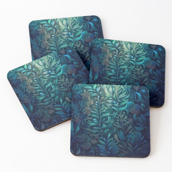 Item preview, Green forest plants leafs seamless pattern designed and sold by TomFrontierArt.