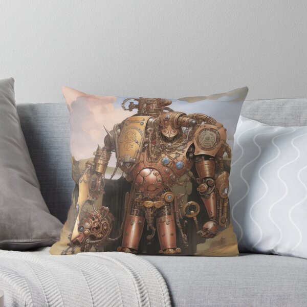 Item preview, Cool, Steampunk Mecha Robot mechanical mech monster illustration art designed and sold by Vintage Designs +.