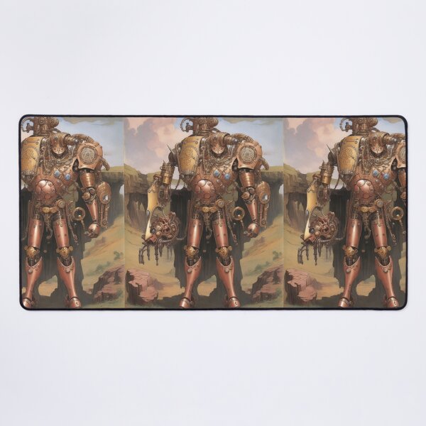 Item preview, Cool, Steampunk Mecha Robot mechanical mech monster illustration art designed and sold by Vintage Designs +.