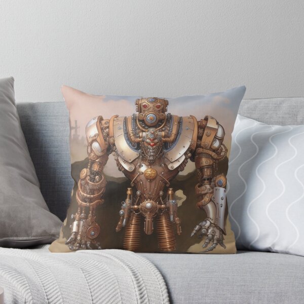 Item preview,  Cool, Steampunk Mecha Robot mechanical mech monster illustration art designed and sold by Vintage Designs +.