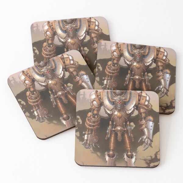 Item preview,  Cool, Steampunk Mecha Robot mechanical mech monster illustration art designed and sold by Vintage Designs +.