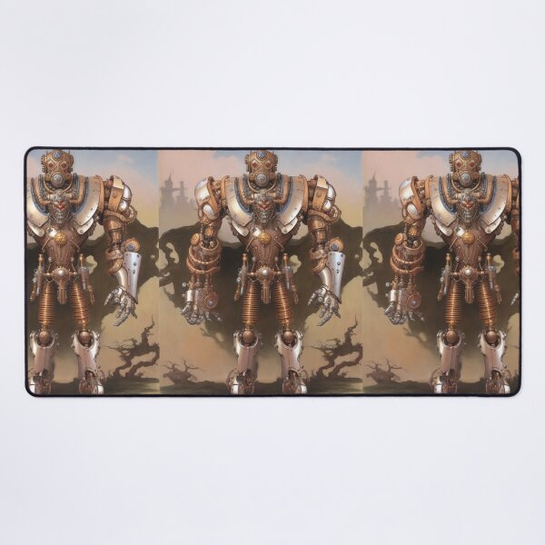 Item preview, Cool, Steampunk Mecha Robot mechanical mech monster illustration art designed and sold by Vintage Designs +.