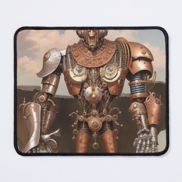 Item preview, Cool, Steampunk Mecha Robot mechanical mech monster illustration art designed and sold by Vintage Designs +.