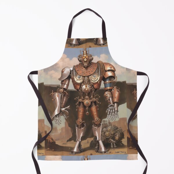 Aperçu de l'œuvre Cool, Steampunk Mecha Robot mechanical mech monster illustration art créée et vendue par Vintage Designs +.