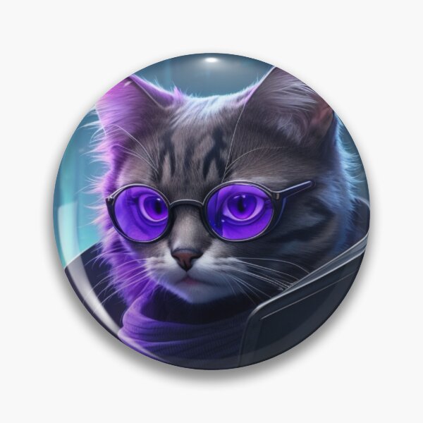 Item preview, Cat therian - futuristic cyberpunk cat proffesor designed and sold by mikaws.