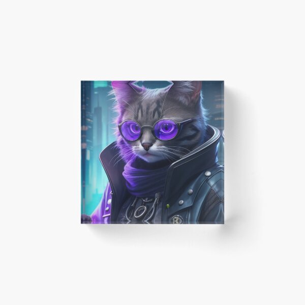 Item preview, Cat therian - futuristic cyberpunk cat proffesor designed and sold by mikaws.