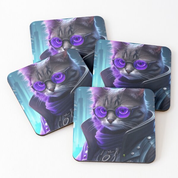 Item preview, Cat therian - futuristic cyberpunk cat proffesor designed and sold by mikaws.