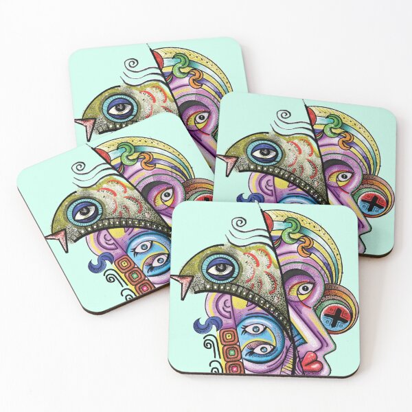 Item preview, Fish with cubist beauty designed and sold by miskinkukla.