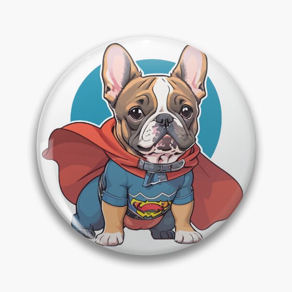 Item preview, Superhero French Bulldog Adventures: Dynamic Sticker Collection Showcasing Caped Crusading French Bulldogs, Perfect for Superhero and Frenchie Fans! designed and sold by Koolzilla.