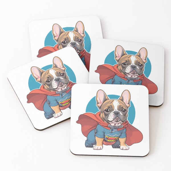Item preview, Superhero French Bulldog Adventures: Dynamic Sticker Collection Showcasing Caped Crusading French Bulldogs, Perfect for Superhero and Frenchie Fans! designed and sold by Koolzilla.