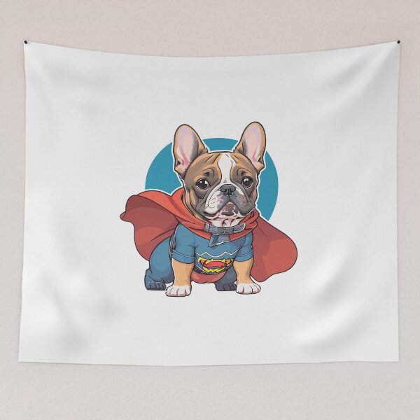 Item preview, Superhero French Bulldog Adventures: Dynamic Sticker Collection Showcasing Caped Crusading French Bulldogs, Perfect for Superhero and Frenchie Fans! designed and sold by Koolzilla.