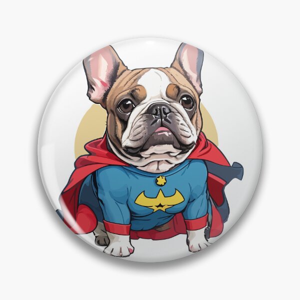 Item preview, Superhero French Bulldog Adventures 2: Dynamic Sticker Collection Showcasing Caped Crusading French Bulldogs, Perfect for Superhero and Frenchie Fans! designed and sold by Koolzilla.