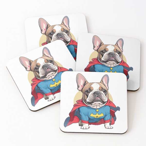 Item preview, Superhero French Bulldog Adventures 2: Dynamic Sticker Collection Showcasing Caped Crusading French Bulldogs, Perfect for Superhero and Frenchie Fans! designed and sold by Koolzilla.