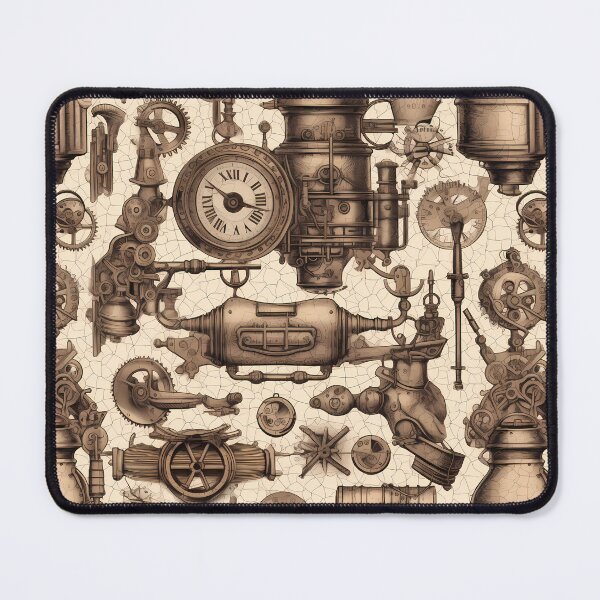 Item preview, Steampunk pattern sepia colors designed and sold by pinguinii.