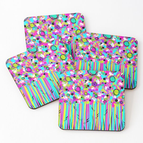 Item preview, Tickled Pink Boho Blooms: Vibrant Funkadelic Floral Fusion designed and sold by FeralLaFemme.
