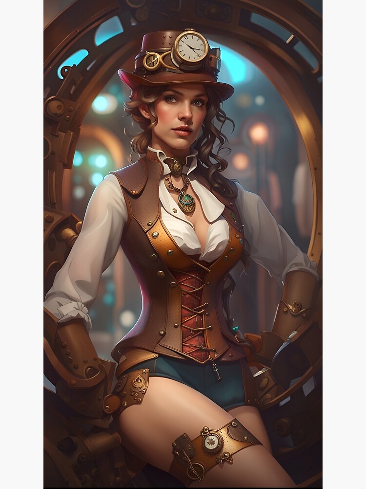 Beautiful Steampunk Lady | Poster