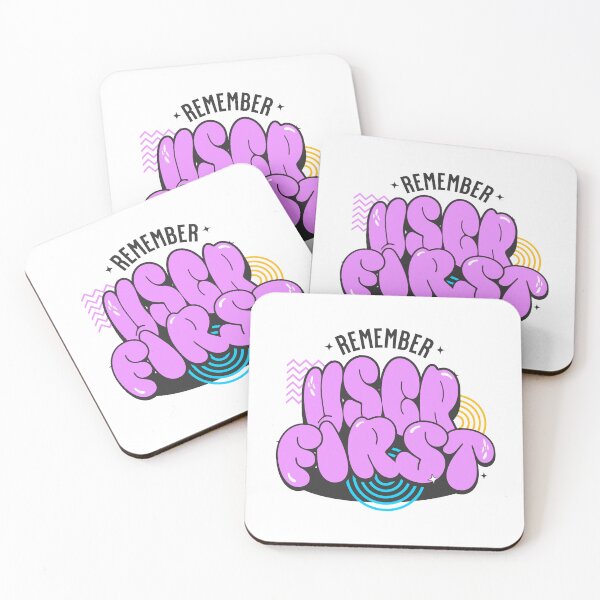 Item preview, Funny Saying Remember User First UX/UI Designer Shirt designed and sold by knapst.