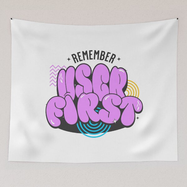 Item preview, Funny Saying Remember User First UX/UI Designer Shirt designed and sold by knapst.