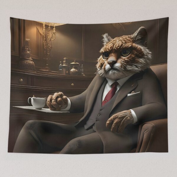 Item preview, Feline Lawyer in a Suit designed and sold by ArthurVandelay.
