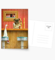 Postales Will Bullas / art print / brew pug / humor / perro / pato