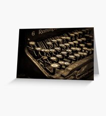 The keys to a good story. Greeting Card