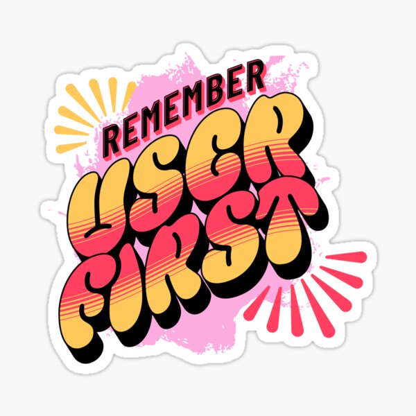 Item preview, Funny Quote Remember User First UX/UI Designer Shirt designed and sold by knapst.