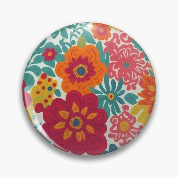 Item preview, Retro Floral colorful designed and sold by nerminokeen.