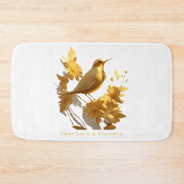 Item preview, Feathers & Flowers,Golden Bird,Hihi Bird designed and sold by iLOVECRAFT.