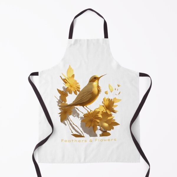 Item preview, Feathers & Flowers,Golden Bird,Hihi Bird designed and sold by iLOVECRAFT.