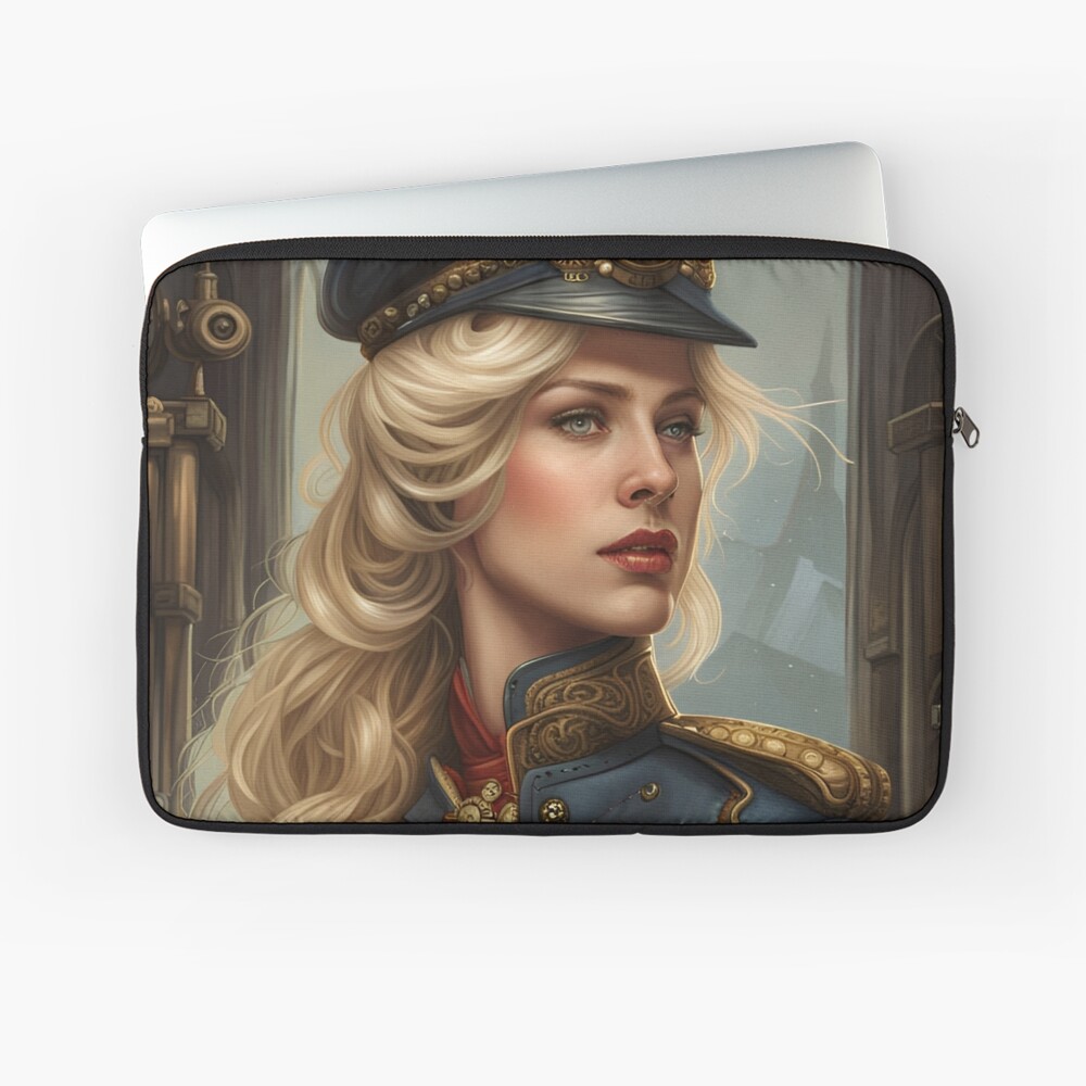 Beautiful Steampunk Lady in Fancy Uniform Sticker for Sale by Eliteijr