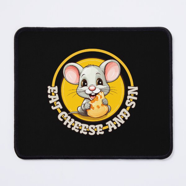 Item preview, Eat Cheese And Sin designed and sold by RockBeeDesigns.