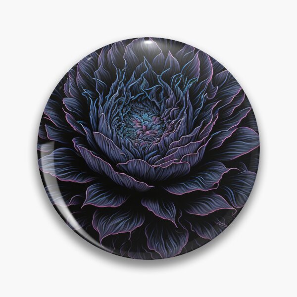 Item preview, Black Magic Ice Flowers designed and sold by SimpleWallArt.