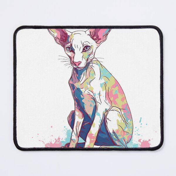 Item preview, precision artistry: AI-inspired Oriental Shorthair design designed and sold by DooodleGod.