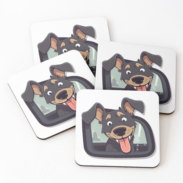 Item preview, Dog going on a car ride designed and sold by ArtfulHorizons.