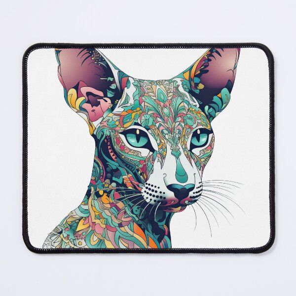 Item preview, modern oriental shorthair artwork, personalized designs by Feline Forma designed and sold by DooodleGod.