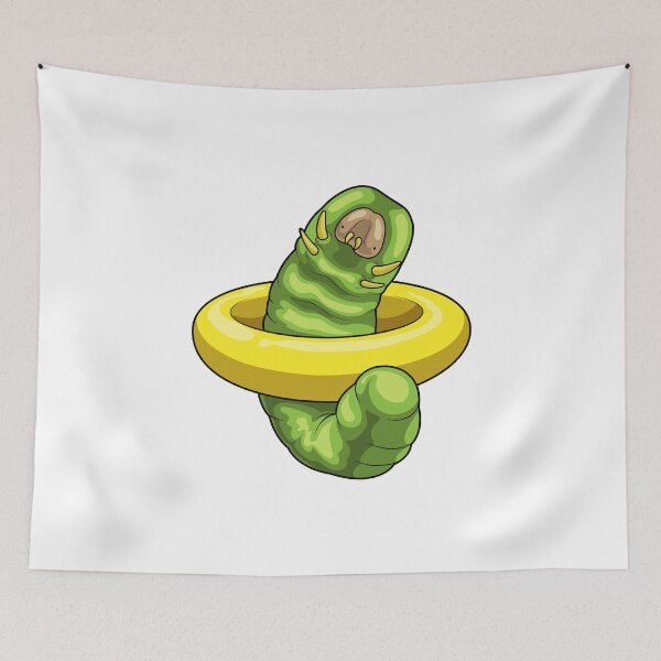 Item preview, Caterpillar Swimming Lifebuoy designed and sold by Snabdesign84.