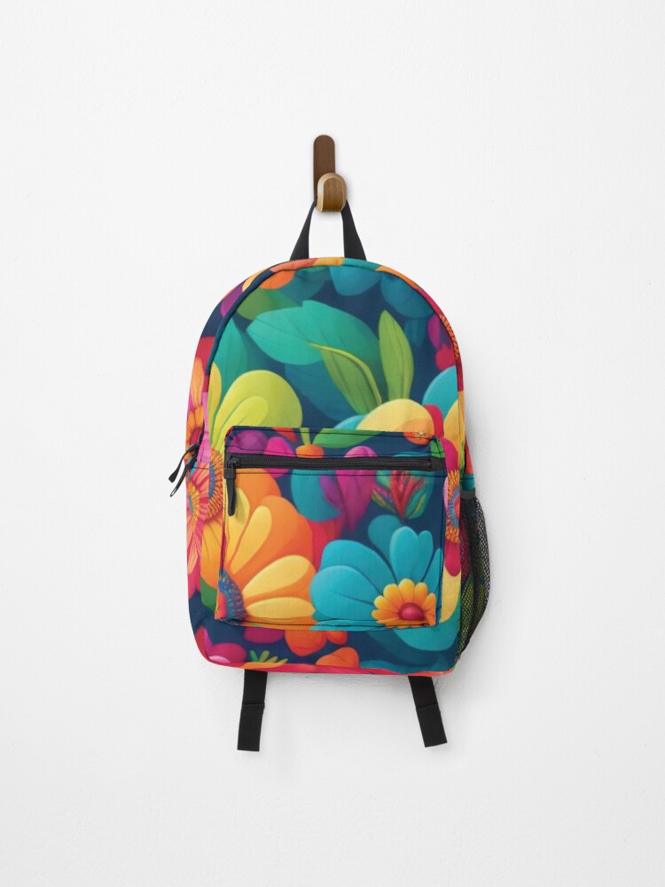 Thumbnail 1 of 3, Backpack, Floral Pattern designed and sold by Bakalan.