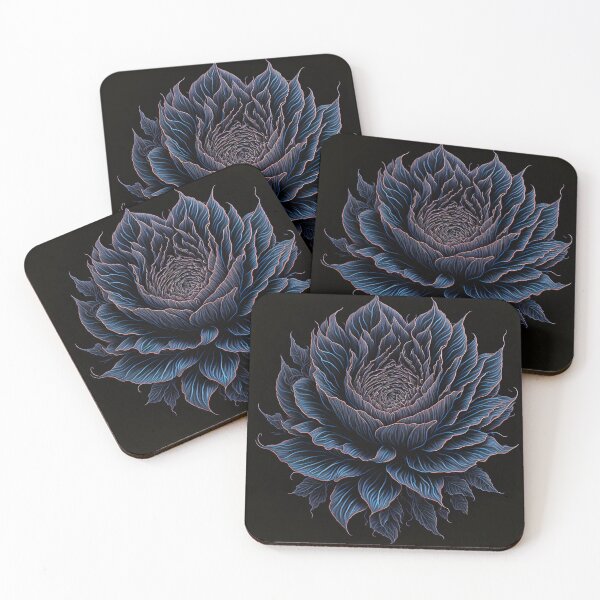 Item preview, Magic Black Ice Flower designed and sold by SimpleWallArt.