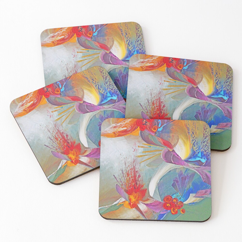 Aperçu de l'œuvre Dessous de verre (lot de 4) créée et vendue par ElioraBousquet.