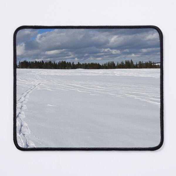 Item preview, Traces of snowshoes in a field designed and sold by Claude Laprise.
