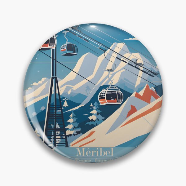 Item preview, Méribel Cable Car print, Vintage Travel Poster, Meribel Ski, Méribel Ski Lift, Skiing Art, Ski Gifts designed and sold by Jaged.