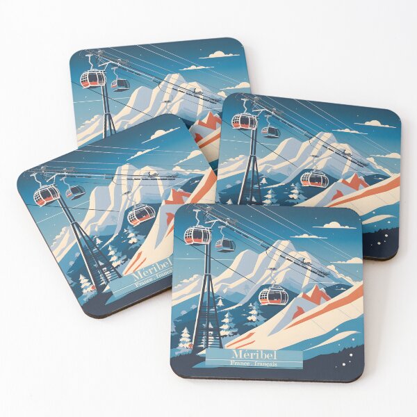 Item preview, Méribel Cable Car print, Vintage Travel Poster, Meribel Ski, Méribel Ski Lift, Skiing Art, Ski Gifts designed and sold by Jaged.