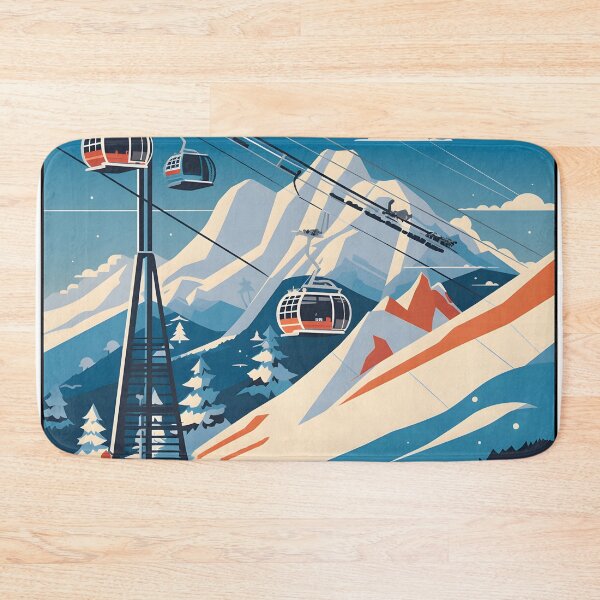 Item preview, Méribel Cable Car print, Vintage Travel Poster, Meribel Ski, Méribel Ski Lift, Skiing Art, Ski Gifts designed and sold by Jaged.