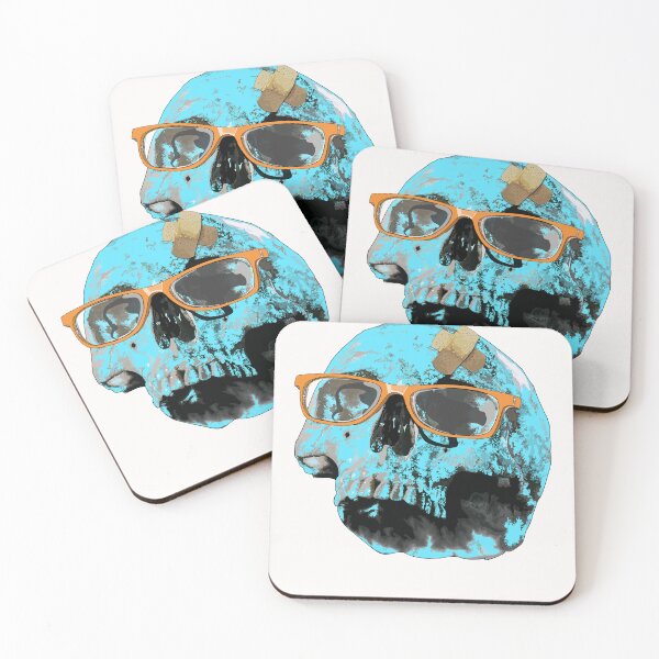 Item preview, Blue skull (side view) designed and sold by Whimsy Trail Co.