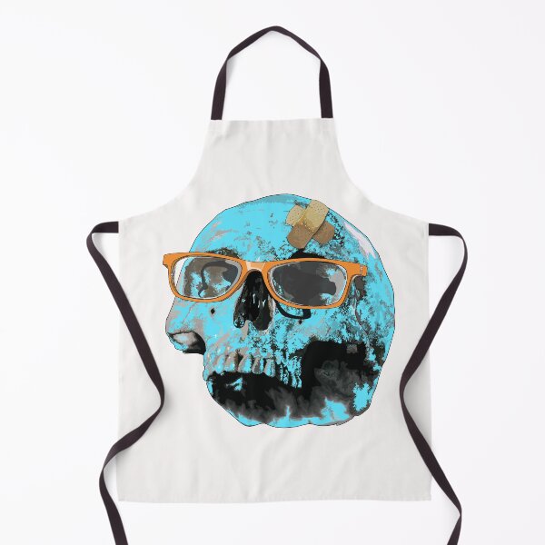 Item preview, Blue skull (side view) designed and sold by Whimsy Trail Co.